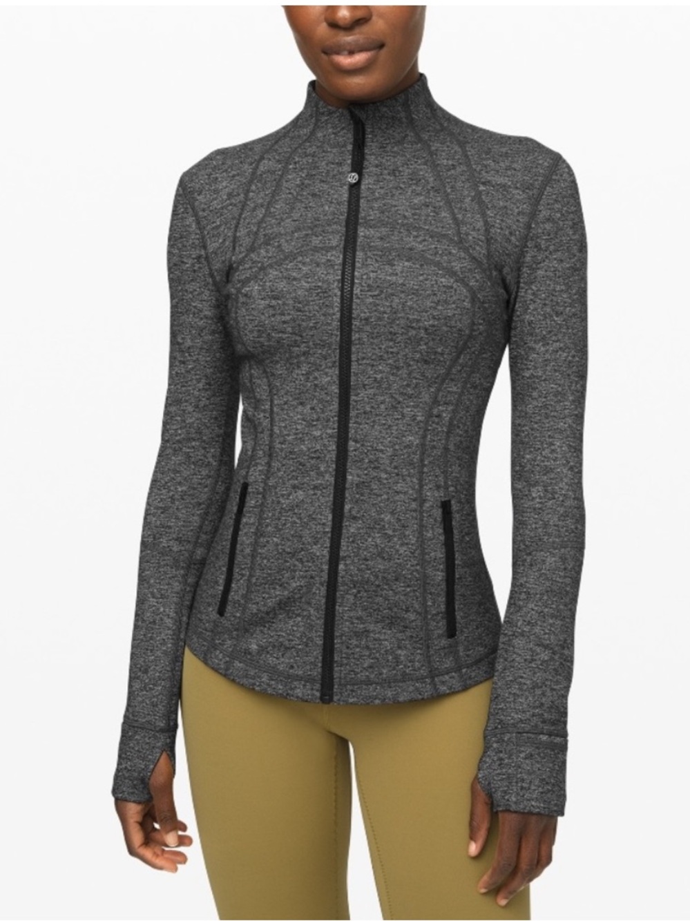 Lululemon Define Jacket Womens Heathered Grey Size 10
